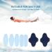 8 Reusable Menstrual Pads Set | Waterproof Cloth Liners with Washable Wet Bag | Soft & Breathable Sanitary Pads for Women - Buy Online on GoSupps.com