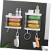 Amosfun 4pcs Box Storage Box Make up Holder Rotating Stand Washcloth Holder Makeup Organzier Soap Draining Mounted Holder Home Soap Case Soap Holder Plastic No Punching White - Buy Online on GoSupps.com