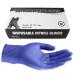 100pcs Nitrile Gloves Disposable Gloves Food Safe Powder Free Latex Free Gloves for Tattoo Mechanics Hairdressing Home use Large Purple