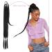 prinfantasy Hair Extensions for Braiding DIY Braid Ponytail Extension Long Straight 33" Ponytail Hair Extensions Natural Invisible Resistant Fiber Soft Natural Black Brown MW262 MW262 33 inch - Buy Online on GoSupps.com