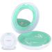 Retainer Case, Slim Aligner Case with Mirror, Compatible with Invisalign, Mouth Guard Case, Cute Retainer Case with Vent Holes, White