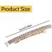 2 Pieces Rhinestone Hair Barrettes metal Spring Hairpin water Drill Horsetail Clip stylish Side Clip Hairpin for Women and Girls to Weave Hair Accessories(gold and silver) - Buy Online on GoSupps.com