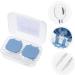 Healvian Travel Container Box for Glasses & Contact Lenses - Automatic Storage Holder Blue - 5.5x2.5x2cm - Ideal for International Travel - Buy Online on GoSupps.com