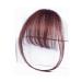 Bangs Hair Clip Clip in Air Bangs Synthetic Hair Extensions One Piece in Fringe Natural Flat Air Bangs with Temples Thin Fake Fringes Invisible Natural Neat Hair Bang Accessories for Women Girls Bangs 15cm Dark brown