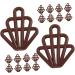 UPKOCH 90 Pcs Chocolate Model Doll House Keychain Accessories Phone Case Crafts Tiny Food PVC Pretend Mini 3.00X2.50X0.20CMx3pcs - Buy Online on GoSupps.com