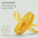 Natursutten Orthodontic Pacifier 0-6 Months - 100% Natural Rubber, Eco-Friendly & BPA-Free - Made in Italy - 1 Piece - Buy Online on GoSupps.com