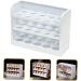 GRIRIW Egg Storage Box Camping Refrigerator Egg Container for Refrigerator Egg Rack Automatic Packing Box - Buy Online on GoSupps.com