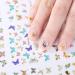 30 Sheet/Set Nail Art Fashion Woman Butterfly-shapeDecorate Holographic Nail Stickers - Buy Online on GoSupps.com