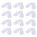 minkissy 24 Pairs Disposable Slippers Hotel Slippers Hotel Spa Slippers Bulk Portable Slippers Disposable Spa Shoes Slippers Unisex Men and Women White Coral Fleece Wedding Wool Shoes