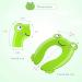 Portable Toddler Travel Potty Seat - Foldable Non-Slip Training Toilet Cover for Boys Girls - Includes Drawstring Bag - Green Frog Design - Buy Online on GoSupps.com
