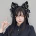 hgnxa Furry Foxes Ears Cats Girls Cosplays Hair Accessories Cute Plush Ear Headband Feathers l Decorations Role Playing Black - Buy Online on GoSupps.com