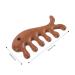 Minkissy 5x Fish-Shaped Massage Comb | Comfortable Wide Tooth Comb | No Static Wooden Gua Sha Tool for Scalp & Hair Care - Buy Online on GoSupps.com