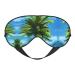 SSIMOO Summer Palm Tree Sleep Mask-Adjustable Breathable Fashionable Eye Mask for A Comfortable Sleep Experience Black