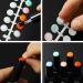 120pcs Nail Display Dots Transparent Nail Polish Color Chart Round Swatches & Tips for Perfect Nail Art - Buy Online on GoSupps.com