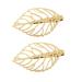 Tzoxal Vintage Hollow Leaf Hair Clips Barrettes for Women  Gold Elegant Alloy Leaves Style Duckbill Hairpins  Fashion Hairgrip Hair Accessories for Party Wedding Daily (2PCS  Gold Tone)