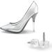 3 Pairs of HARFINGTON TPU High Heel Replacement Tips - Transparent, 3mm Pin, 7x7mm U-Shape Caps for Women's Shoes - Buy Online on GoSupps.com