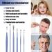 6 Pcs Stainless Steel Ear Pick Earwax Removal Kit - Blue | Spiral Design Canal Cleaner Tool Set - Buy Online on GoSupps.com