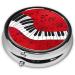 Music Note Piano Round Pill Box - Lightweight Moisture-Proof Portable for Emergency Medication & Fish Oil | Perfect for Music Lovers - Buy Online on GoSupps.com