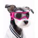 Namsan dog glasses anti-UV waterproof windproof dog sunglasses fashion dog protective glasses suitable for small and medium dogs (pink) medium pink