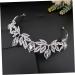 Hair Clip Headband Women Rhinestone Headwear Leaf Crown Hair Accessory Retro Decor Prom Props Tiara - Buy Online on GoSupps.com