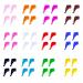 48Pcs Glasses Ear Grip Colorful Non Slip Eyeglasses Ear Hooks for Work Soft Silicone Rubber Ear Hooks for Adults Multicolour