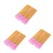 Baluue 150 Pcs Mascara Brush Applicator Eyelash Mascara Make up for Face Colored Mascara 150pcsx3pcs Pinkx3pcs
