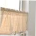 HOMSFOU 1PC window drapes tiers kitchen swags coffee curtain cafe valances window toppers tier cafe curtains bathroom half drapes tier valance lace curtain door curtains panel pocket 135X40CM Coffee C - Buy Online on GoSupps.com