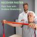 sport2people Stretching Strap for Yoga & Flexibility - 12-Loop Stretch Band for Rehabilitation - Includes 2 Free Exercise Ebooks - Recommended by Physical Therapists - Blue-Gray - Buy Online on GoSupps.com
