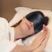 Buy Gritin Silk Sleep Mask - 100% Natural Skin-Friendly Eye Mask for Side Sleepers with Adjustable Straps & Earplugs - Dark Black | International Shipping - Buy Online on GoSupps.com