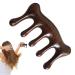 Wood Massage Comb - Sandalwood Head Scalp Comb | No Static Wide Tooth Comb for Relaxation & Hair Care - Buy Online on GoSupps.com