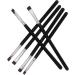 Healeved 24 Pcs Flat Eyebrow Brush Eyeshadow Brush Eyebrow Eyeliner Flat Makeup Brush Artificial Fiber Black - Buy Online on GoSupps.com