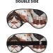 SSIMOO Marble Texture Copper Splatter Print Eye Mask | Ultra-Soft Light-Blocking for Restful Sleep | International Shipping - Buy Online on GoSupps.com