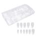 Buy Sonew 500 Pieces Almond-Shaped Acrylic Nail Tips - Clear Artificial Nails for Nail Studios & DIY Art | International Shipping Available - Buy Online on GoSupps.com