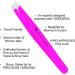 Tweezersmith Professional Slant Tip Tweezer for Effective Hair Plucking - Pink - Buy Online on GoSupps.com