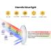 Ultra-Light Clip-On Reading Glasses Magnifiers - 3.5x Blue Light Blocking for Men & Women - Transparent Design - Buy Online on GoSupps.com