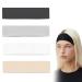 Bettinay 4 Pieces 7CM Wide Headbands for Women Adult Hair Fabric Ladies Headband Sweat Head Band for Sports Fitness