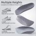 2 Pairs Unisex Height Increase Insoles - 1.4 Inch Heel Lifts for Shoes, Achilles Tendonitis & Leg Length Discrepancy - Gray - Buy Online on GoSupps.com