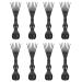 VALICLUD Lot de 8 R teaux de Nettoyage de Peignes et Brosses Cheveux Outil Compact et L ger pour Soins Capillaires Nettoyeur Ergonomique Adapt Usage Quotidien et Voyage
