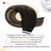 Moresoo Invisible Tape-In Hair Extensions - Real Hair 35cm - Black to Dark Brown with Caramel Blonde - 10 Pieces 25g #1B/3/27 - Premium Quality Adhesive Tapes - Buy Online on GoSupps.com
