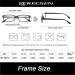 Kerecsen 4 Pack Reading Glasses for Women and Men - Rectangular Fashion Black Frame Readers with Spring Hinges - 1.5 Diopters - Buy Online on GoSupps.com