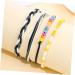 VALICLUD 9 Pcs Wax Thread Bead Bracelet Beads Women's Anklet Delicate 22x1CMx3pcs Assorted Colorx3pcs - Buy Online on GoSupps.com
