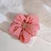 Polyester Plaid Scrunchies Fashion Elastic Hair Rubber Bands Hair Accessories Headwear Ponytail Holder(Light red)