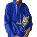 Shop Dresswel Women s Hooded Sweater with Dog Bag - Cozy Cat Sweatshirt for Autumn Winter Dark Blue - Buy Online on GoSupps.com