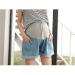 Maternity Denim Shorts for Summer | Elastic & Breathable | Dark Blue | Size M - Buy Online on GoSupps.com