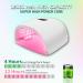 BIDUO Rechargeable 86W UV LED Cordless Nail Lamp with 4 Timer Settings and Smart Sensor - White - Buy Online on GoSupps.com
