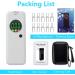 High-Accuracy Professional Breathalyzer Alcohol Tester with 10 Mouthpieces - LCD Digital Display for Personal & Professional Use (White) - Buy Online on GoSupps.com