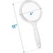 RUCCI Round Hand Held Magnifying Makeup Mirror 10X 1X - Double-Sided Clear Acrylic Personal Mirror for Women (5 Inch) - Buy Online on GoSupps.com