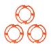 Leftwei blade security rings 3 pieces orange-colored razor-keeping ring holding plate holder replacement for models of the 7000 9000 RQ12 series