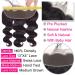 Brazilian Body Wave Human Hair Bundle with Lace Frontal Closure - 4 Bundle Pack (20 22 24 26+18) - 100% Unprocessed Virgin Hair - Natural Black - Buy Online on GoSupps.com