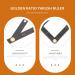 R gle de Mesure des Sourcils Nombre d'Or en Acier Inoxydable Noir Coulissante Trois Points Outil R glable pour Dessin Pr cis des Sourcils Maquillage et Tatouage Portable - Buy Online on GoSupps.com